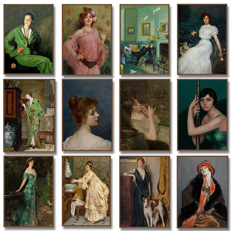 Renaissance Women Portrait Pos - Victory Home Decor 评论和价格