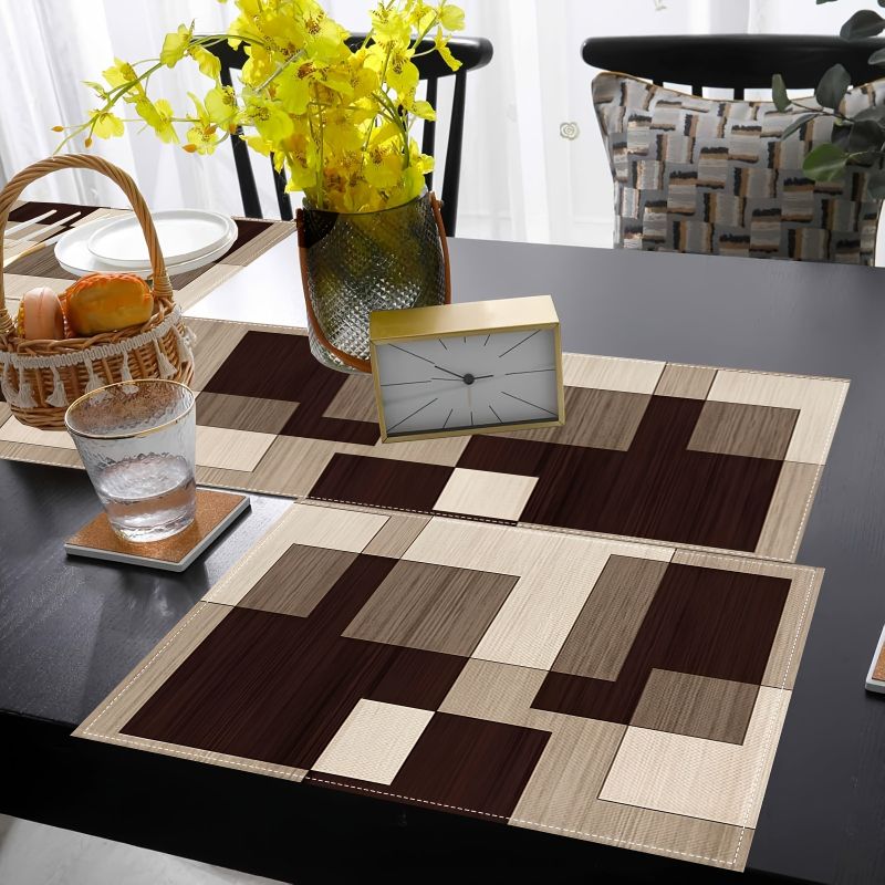 VIKAMA Maillard Geometric Styl - Linen Table Runner 评论和价格