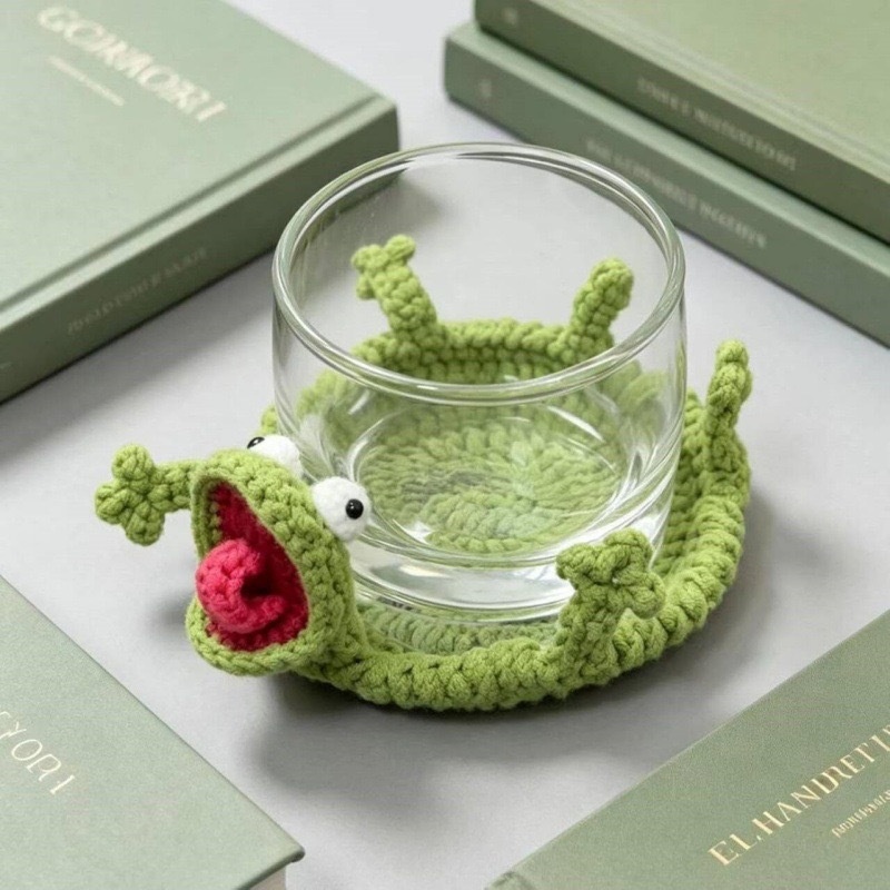 Creative Crochet Lizard Coaste - Yarn Home Decor 评论和价格