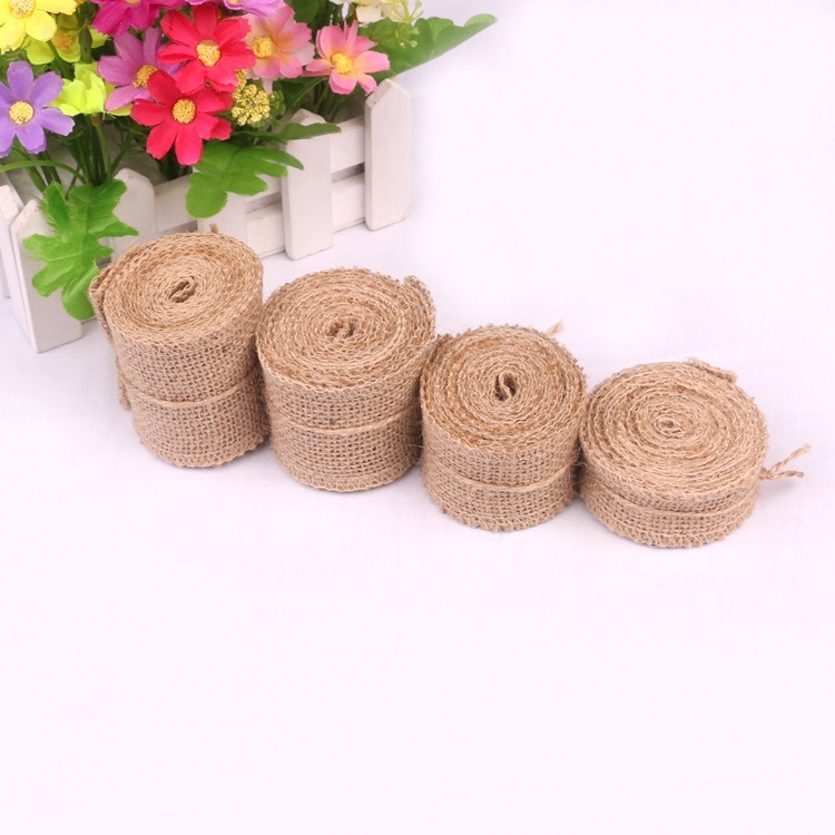 5-30CM Natural Jute Linen Fabr - Linen Table Runner 评论和价格