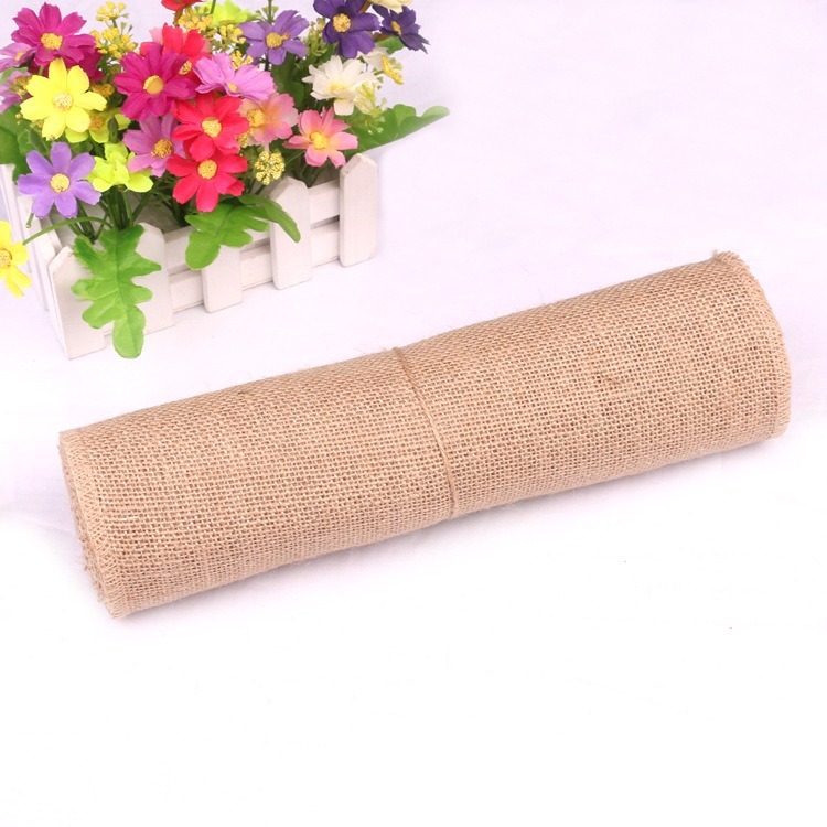 5-30CM Natural Jute Linen Fabr - Linen Table Runner 评论和价格