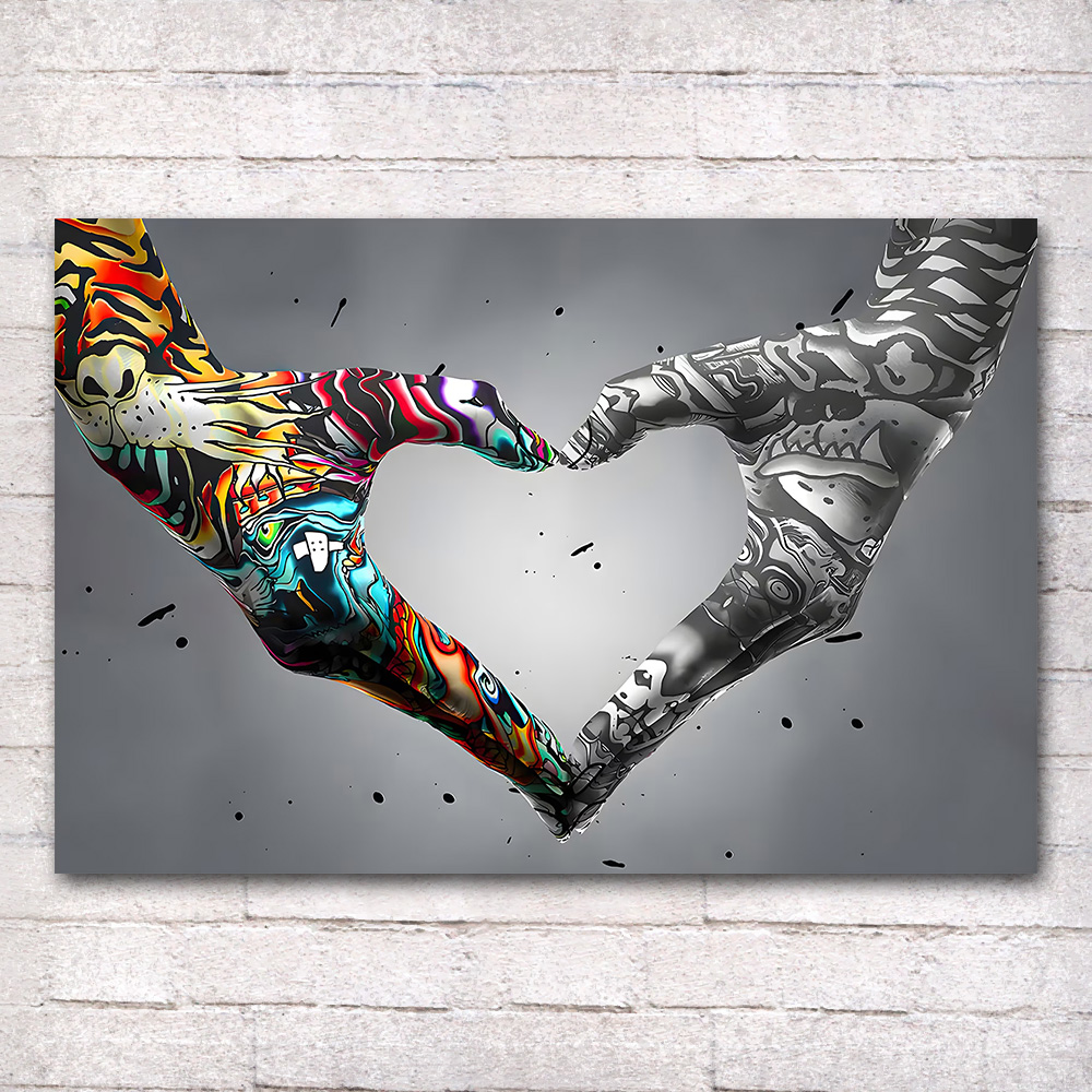 Graffiti Hand Love Canvas Pain - Home Decor Manufacturers 评论和价格