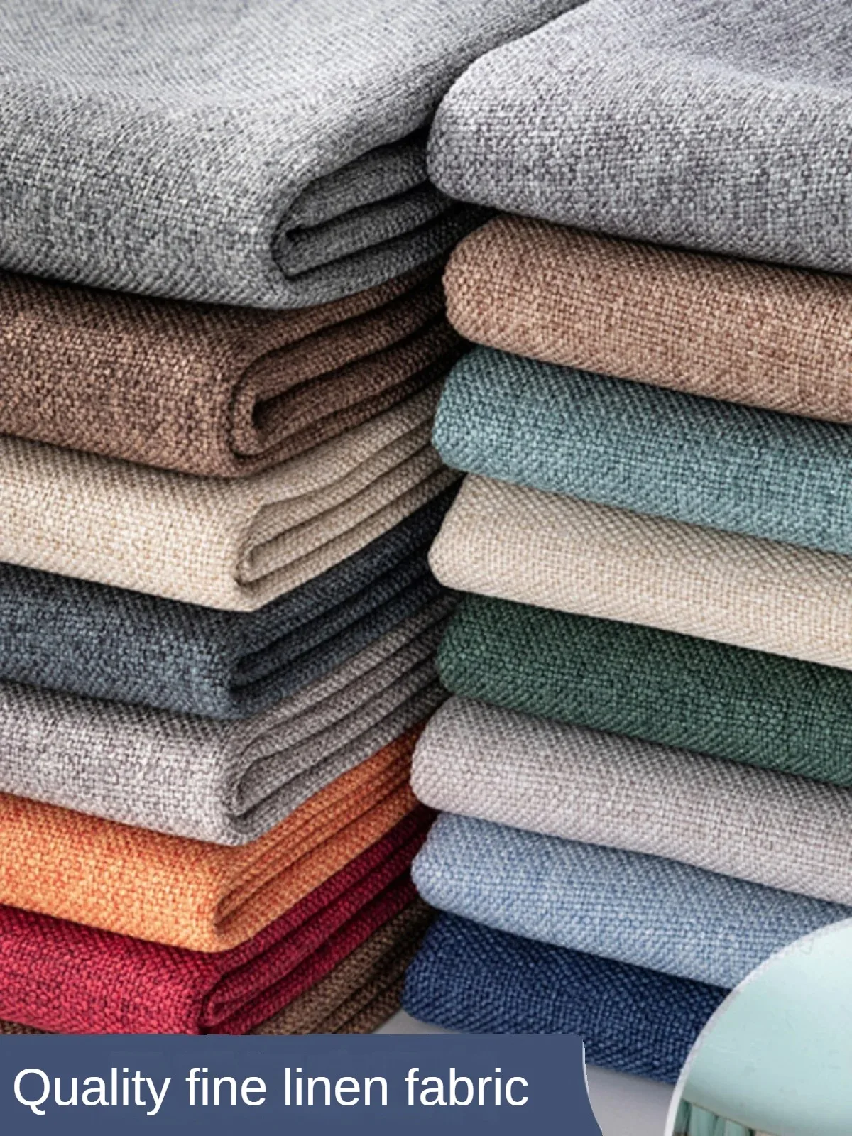 Thickened Plain Linen Fabric F - Linen Table Runner 评论和价格