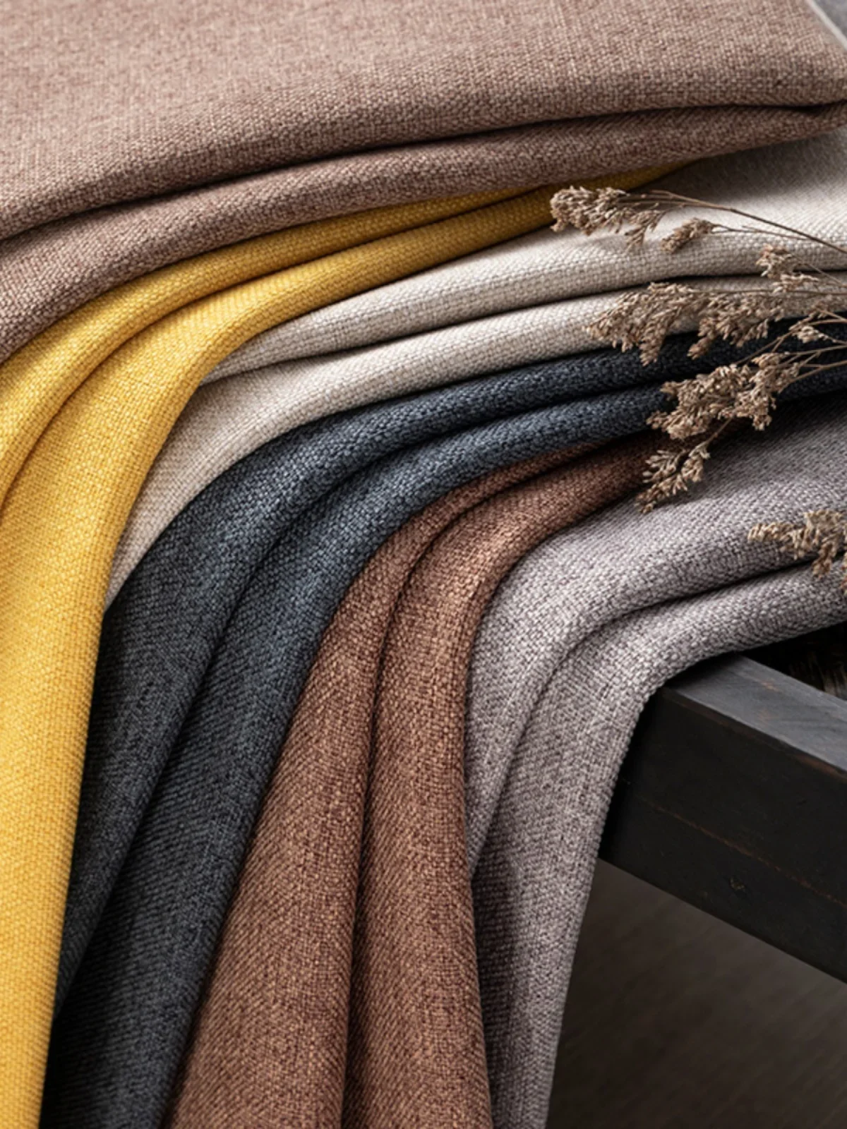 Thickened Plain Linen Fabric F - Linen Table Runner 评论和价格