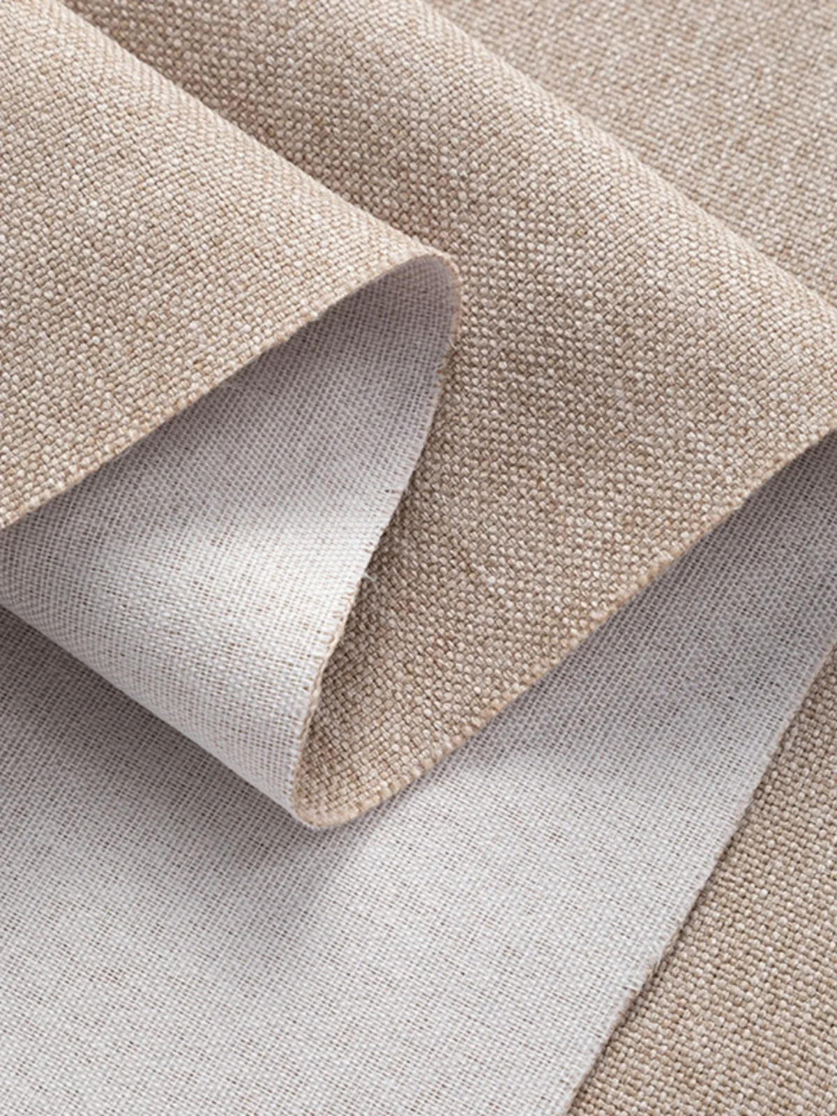 Thickened Plain Linen Fabric F - Linen Table Runner 评论和价格