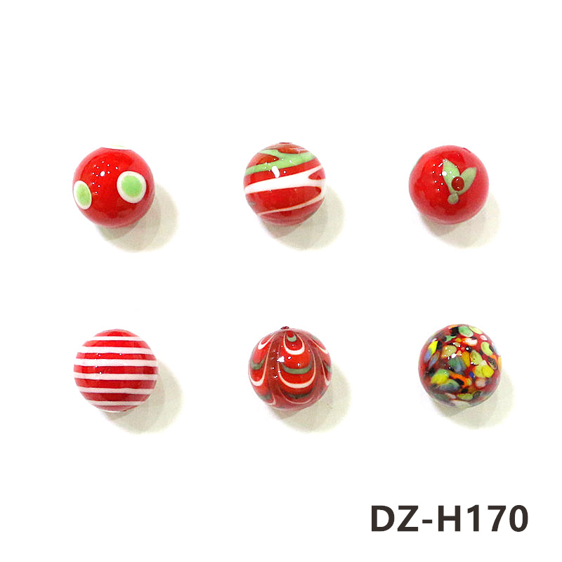 6pcs Red Rare Glass Marbles Ba - Home Decor Garden Ideas 评论和价格