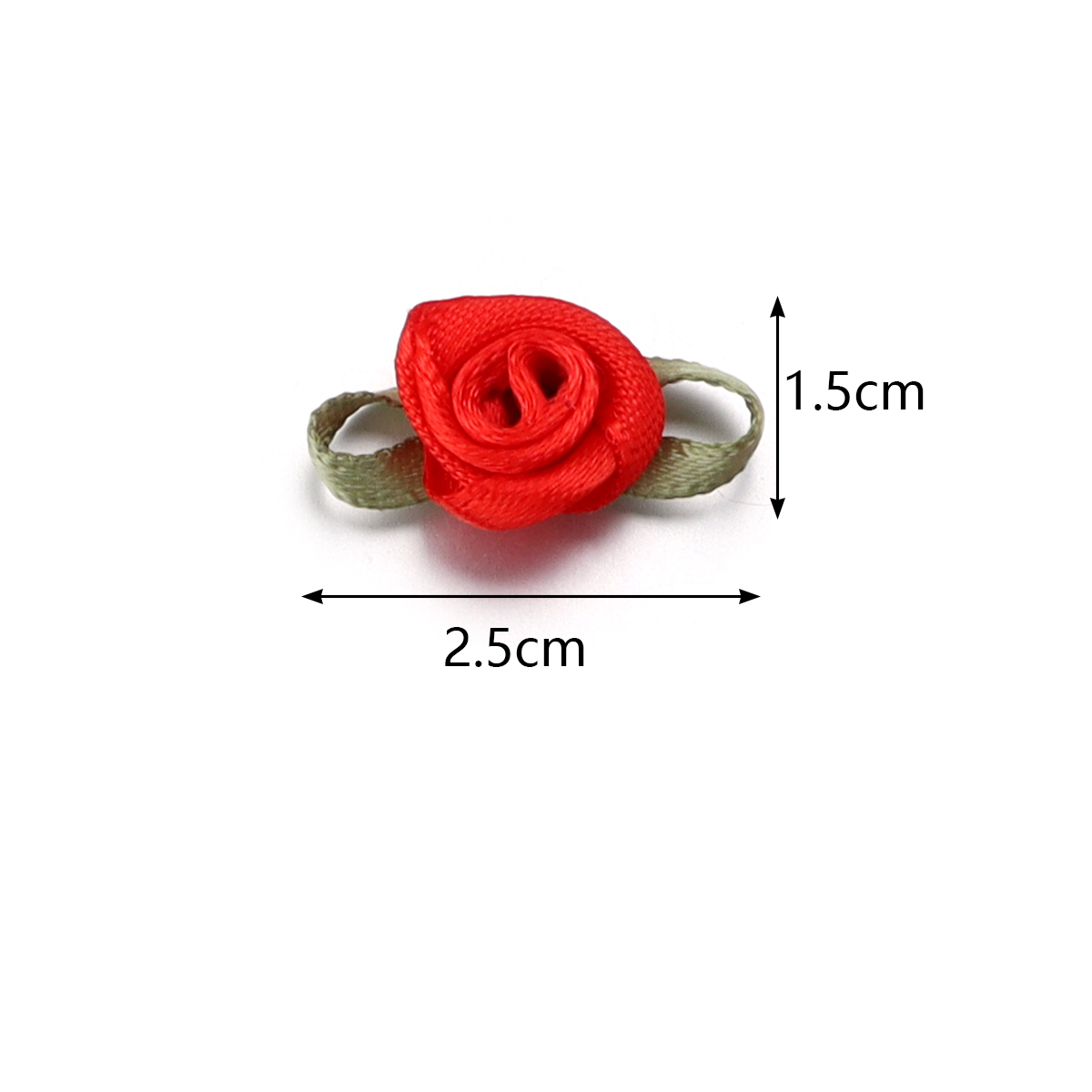 50Pcs 1.5x2.5cm 18 Colors For  - Home Decor Flowers 评论和价格