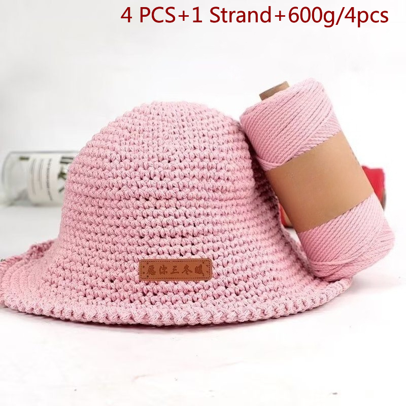 4 PCS 2mm Soft Yarn Hand-Knitt - Yarn Home Decor 评论和价格