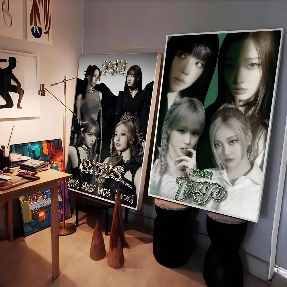 Girl Group Kpop A-Aespa Poster - Home Decor Living Room Ideas 评论和价格