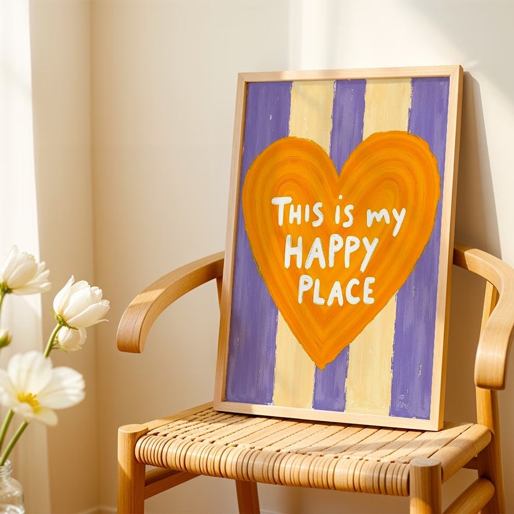 Modern,Retro This Is My Happy  - Home Decor Reviews 评论和价格