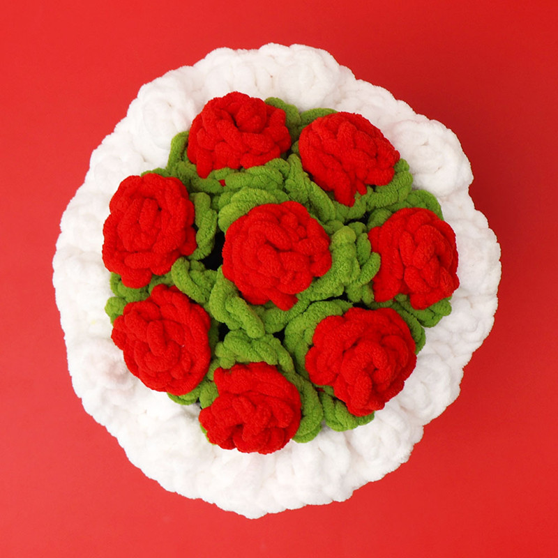 Valentine's Day Gift Bouquet F - Yarn Home Decor 评论和价格