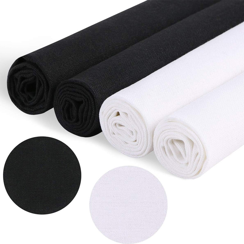 4 Pieces of Linen Fabric, Soli - Home Decor Manufacturers 评论和价格