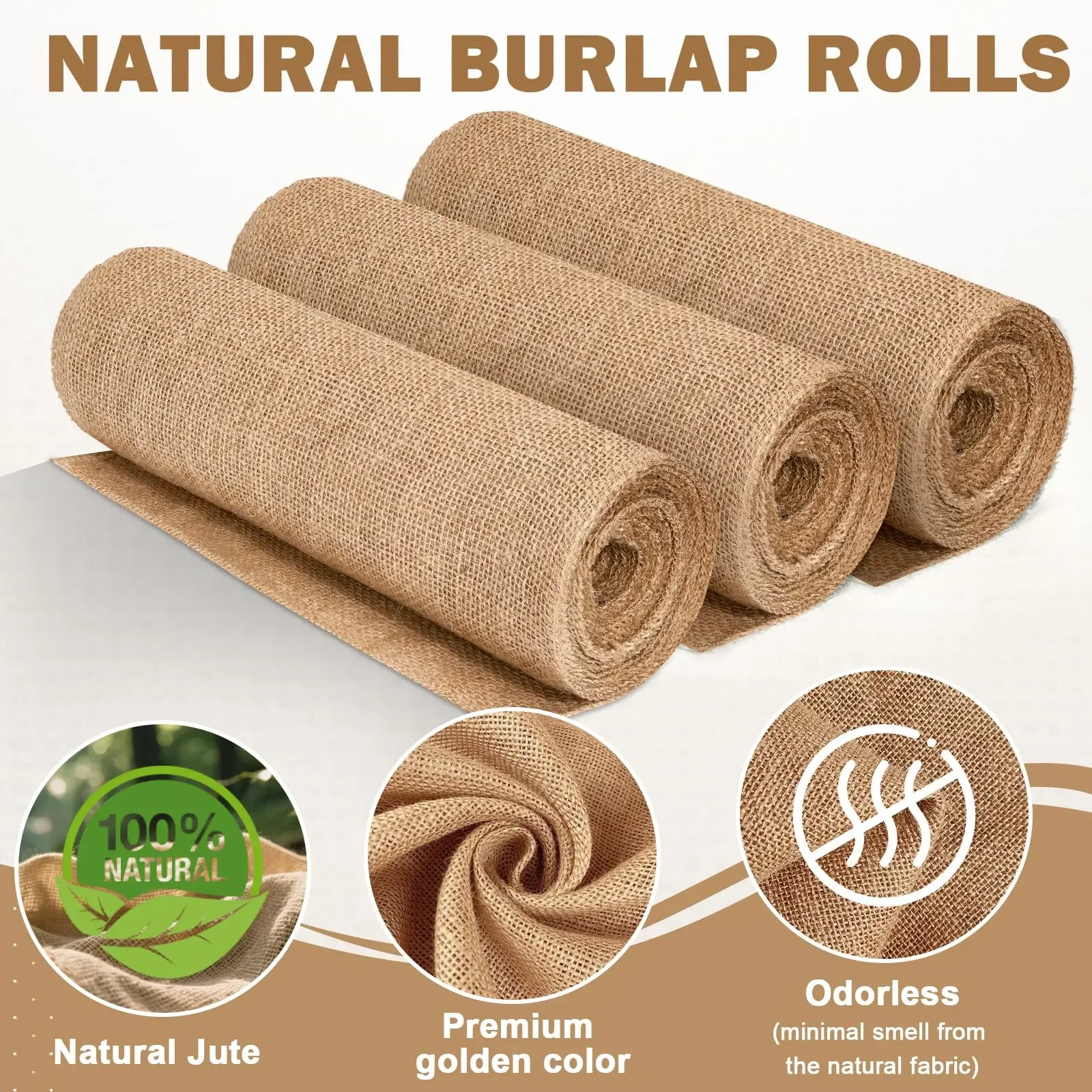 New Desig Beige Burlap Roll 30 - Linen Table Runner 评论和价格