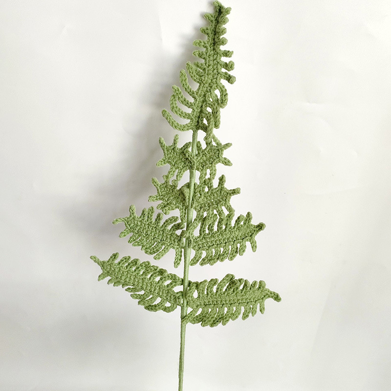 New Flower Bouquet with Fern L - Yarn Home Decor 评论和价格