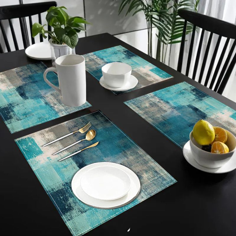 VIKAMA Morandi Abstract Ink Ta - Linen Table Runner 评论和价格