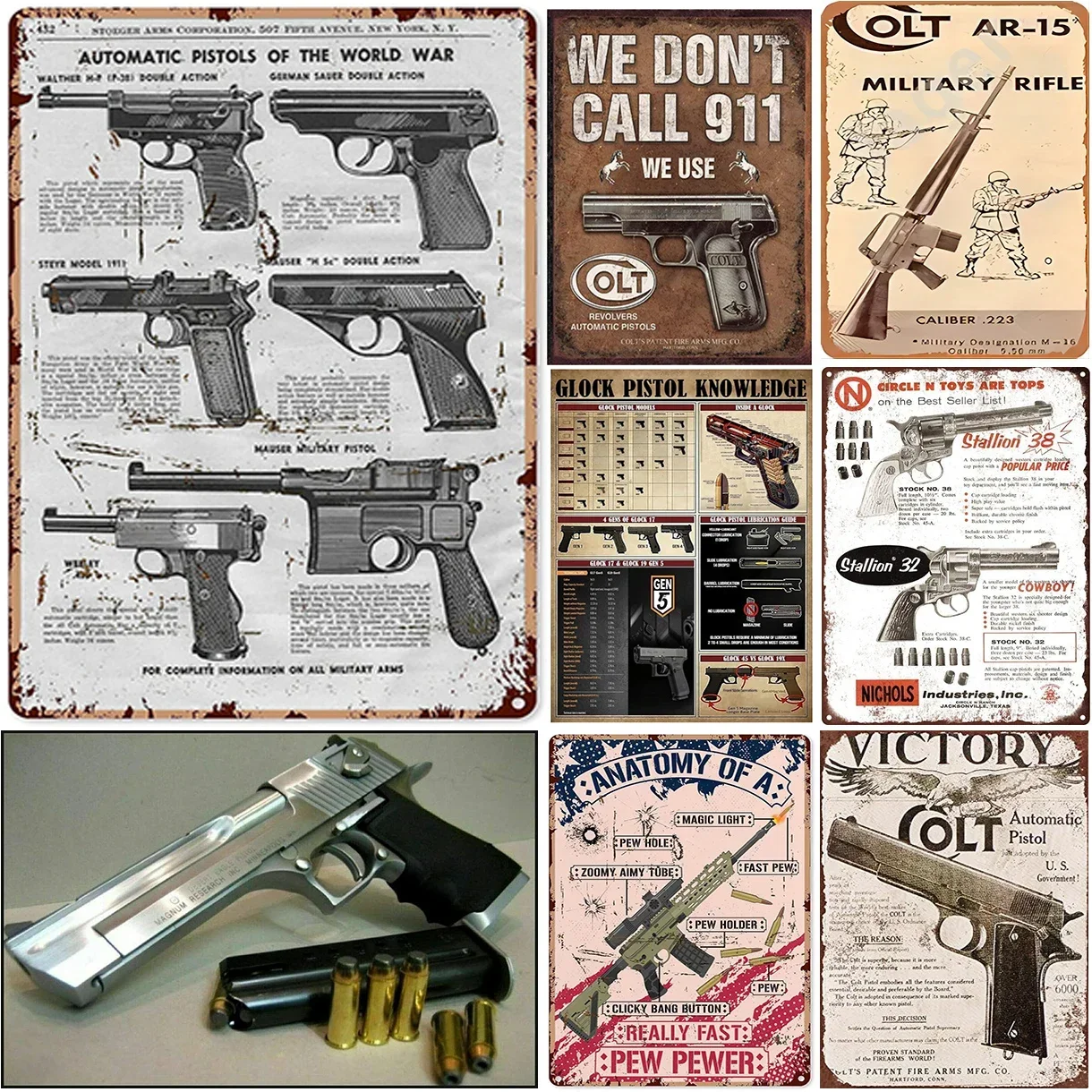 Victory Colt Metal Tin Signs   - Victory Home Decor 评论和价格
