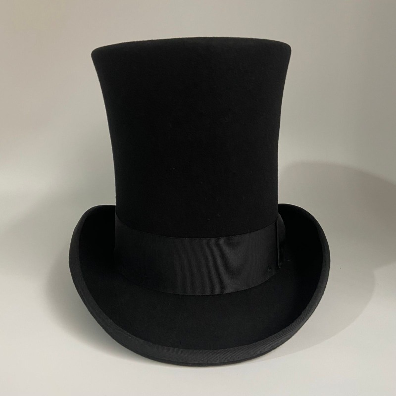 Black Wool Felt Top Hat Men's  - Victory Home Decor 评论和价格