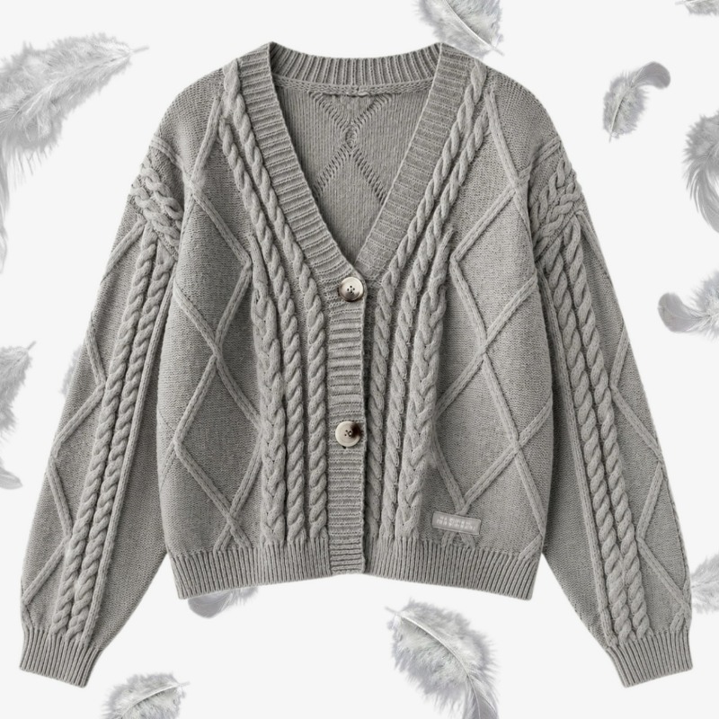 TTPD Grey Cardigan Women Cosy  - Yarn Home Decor 评论和价格