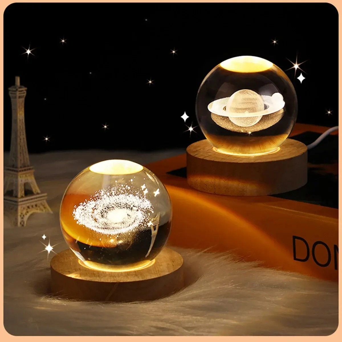 6cm Crystal Ball Decoration As - Home Decor Glass 评论和价格