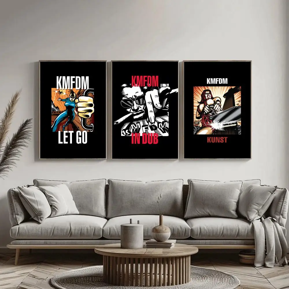 Funny Hot K-Kmfdm Band Poster  - Home Decor Living Room Ideas 评论和价格