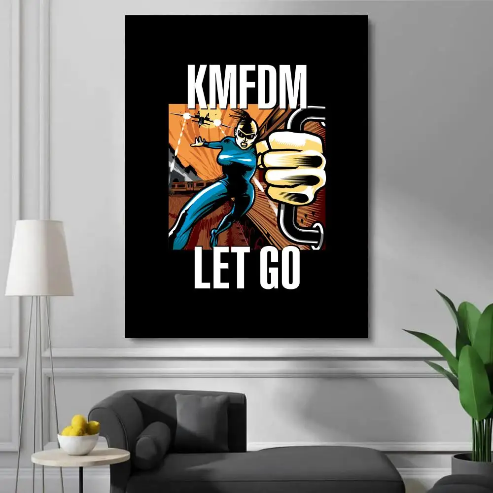 Funny Hot K-Kmfdm Band Poster  - Home Decor Living Room Ideas 评论和价格