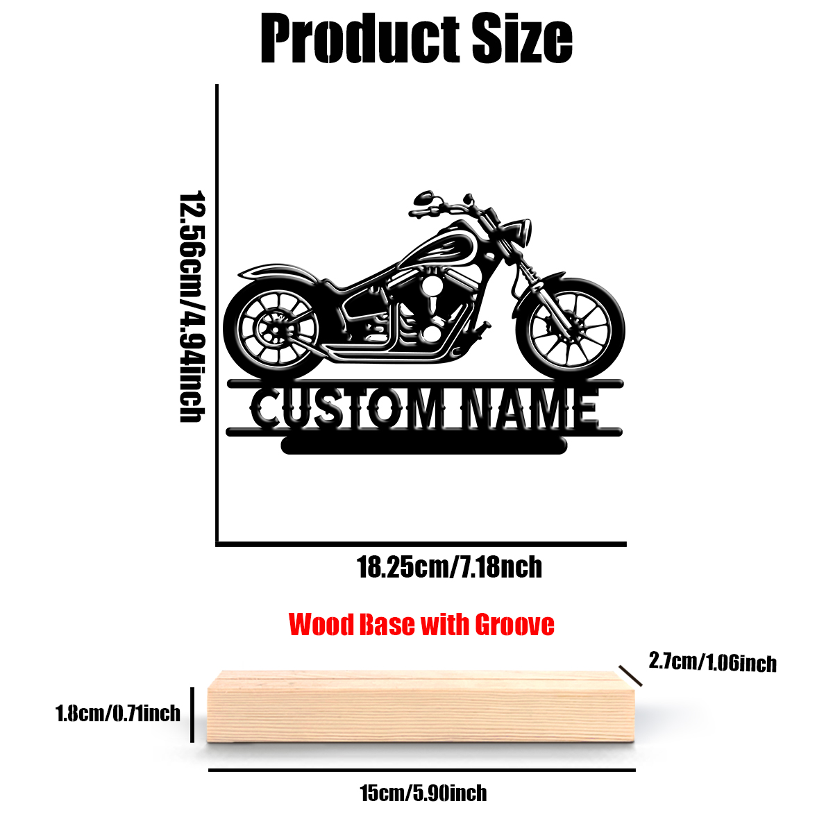 1Pc Csutom Name Road Motorbike - Home Decor For Wedding 评论和价格