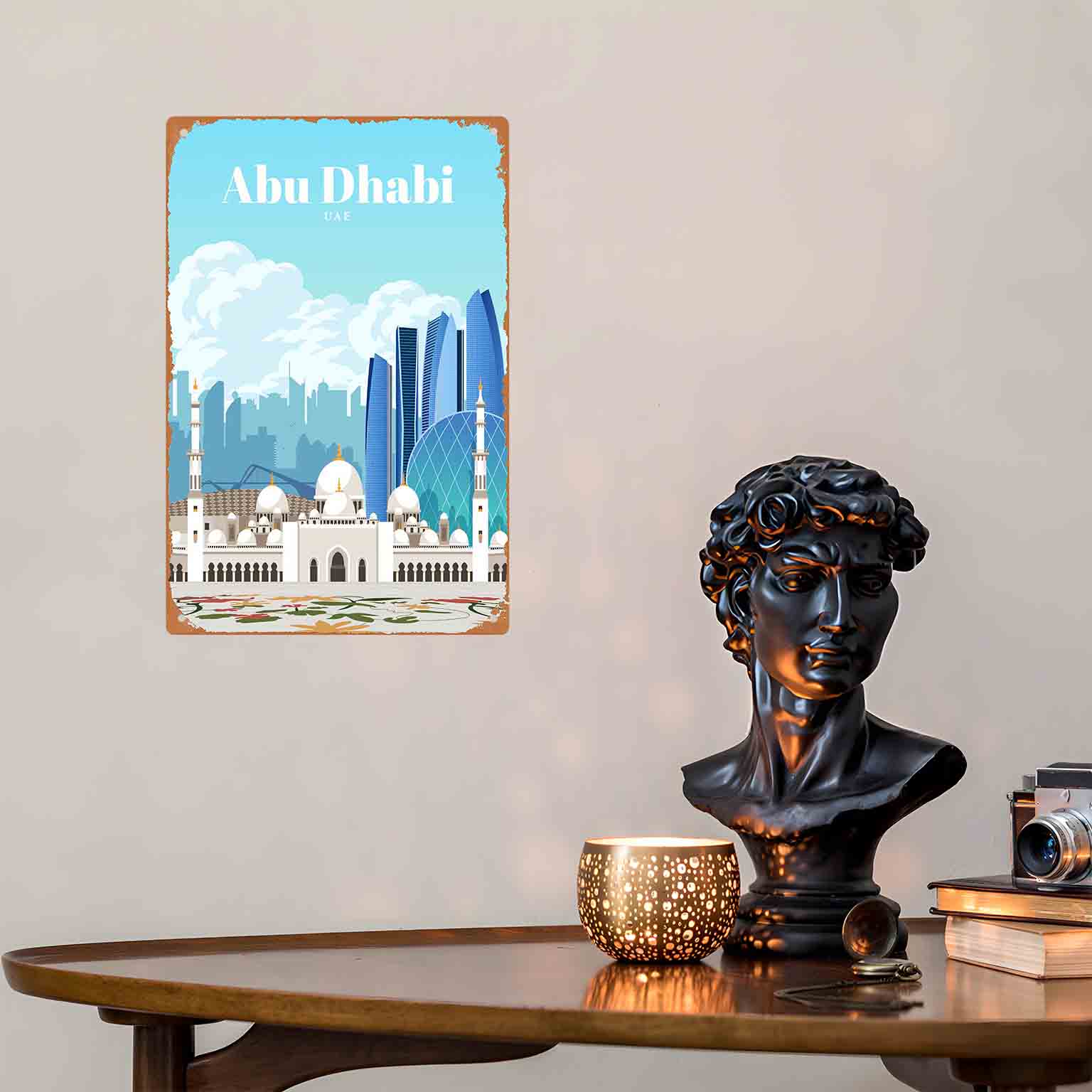 2D FLAT 1pc Abu Dhabi UAE Skyl - Home Decor Uae 评论和价格